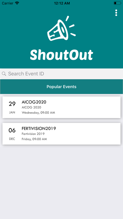 ShoutOut Events screenshot 2