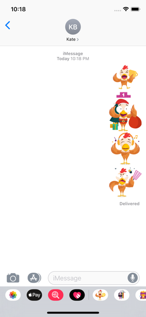 Chicken Smiley Stickers(圖2)-速報App