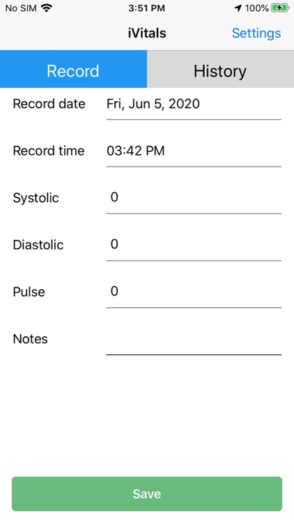 iVitals - Blood Pressure Cloud