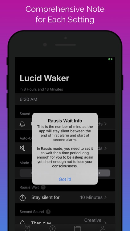 Lucid Waker: Dream Alarm Clock screenshot-3