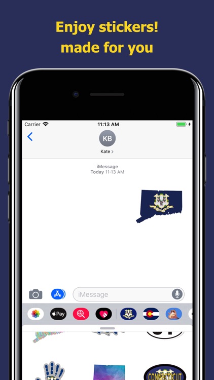 Connecticut emojis - USA moji screenshot-4