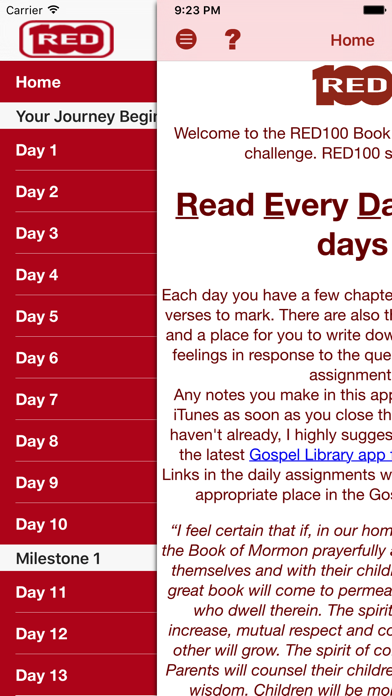 How to cancel & delete RED100 BoM Reading Challenge from iphone & ipad 1