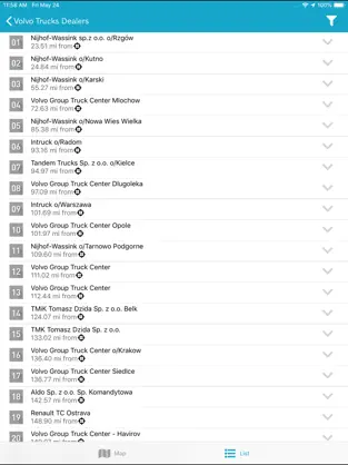 Screenshot 4 Volvo Trucks Dealer Locator iphone