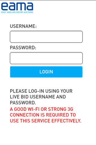 EAMA LiveBid - náhled