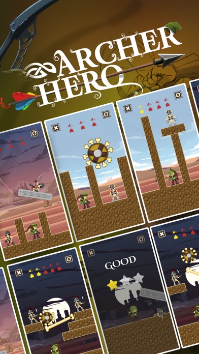 Archer Hero Shooter - 2D Game screenshot 2