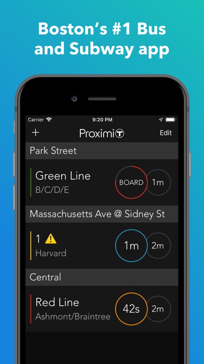 ProximiT: MBTA Bus and Subway