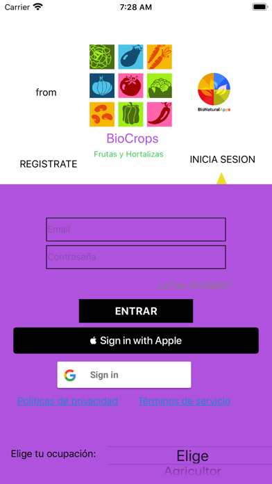 BioCrops - Frutas y Hortalizas screenshot 2