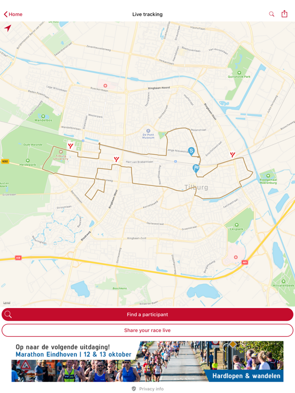 CZ Tilburg Ten Miles iPad app afbeelding 2