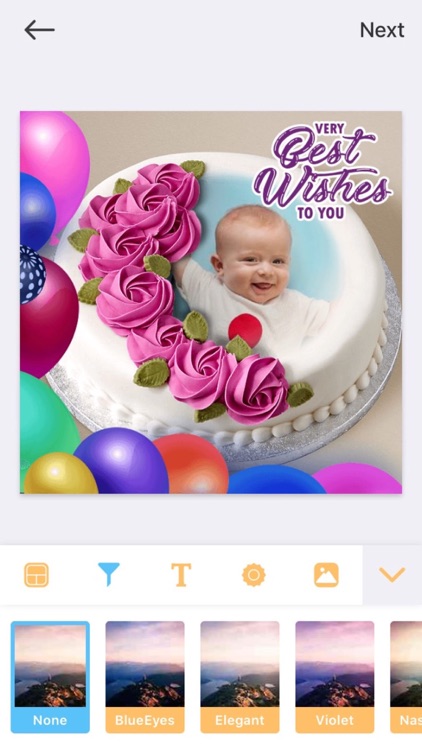 Birthday Photo Frame - Editor screenshot-8