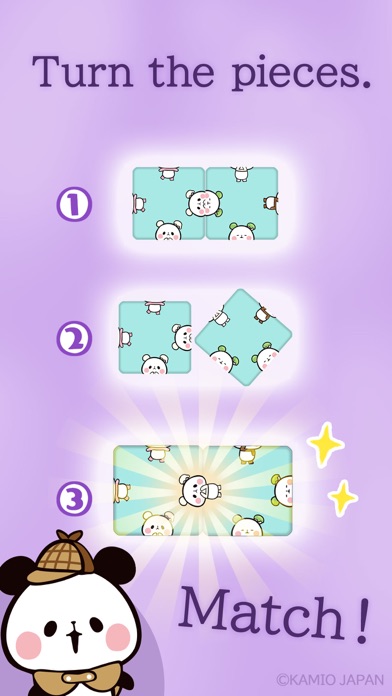 Turn-piece Puzzle: Mochi Panda screenshot 2