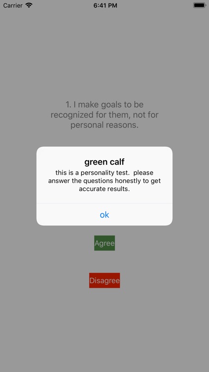 GreenCalfPersonalityTest