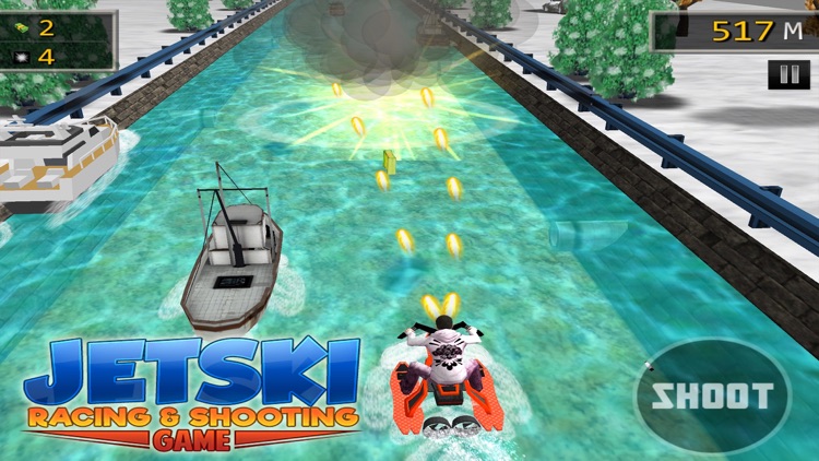 JET SKI RACING SHOOTING GAMES screenshot-4