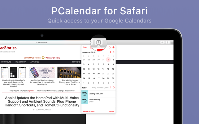 PCalendar for Safari(圖1)-速報App