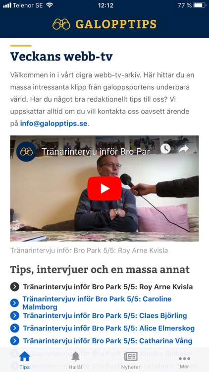 Galopptips.se screenshot-3