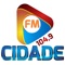 Ouça em todo lugar com o app da Rádio Cidade 104,9