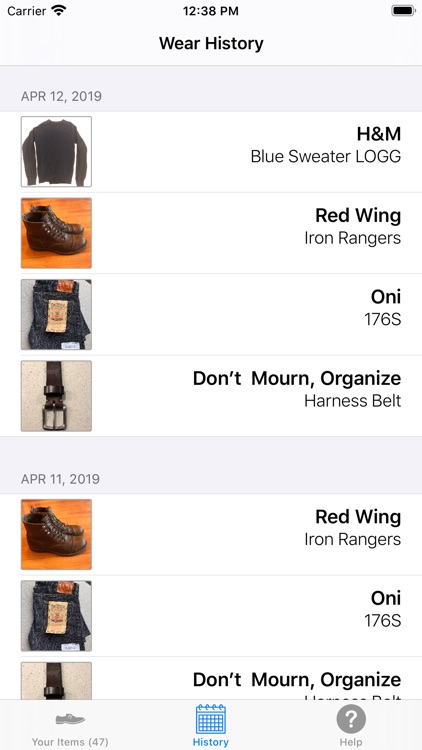 WearTracker - Clothing Tracker screenshot-4