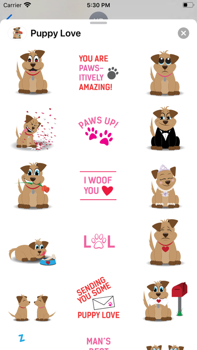 How to cancel & delete Puppy Love Sticker Pack from iphone & ipad 3