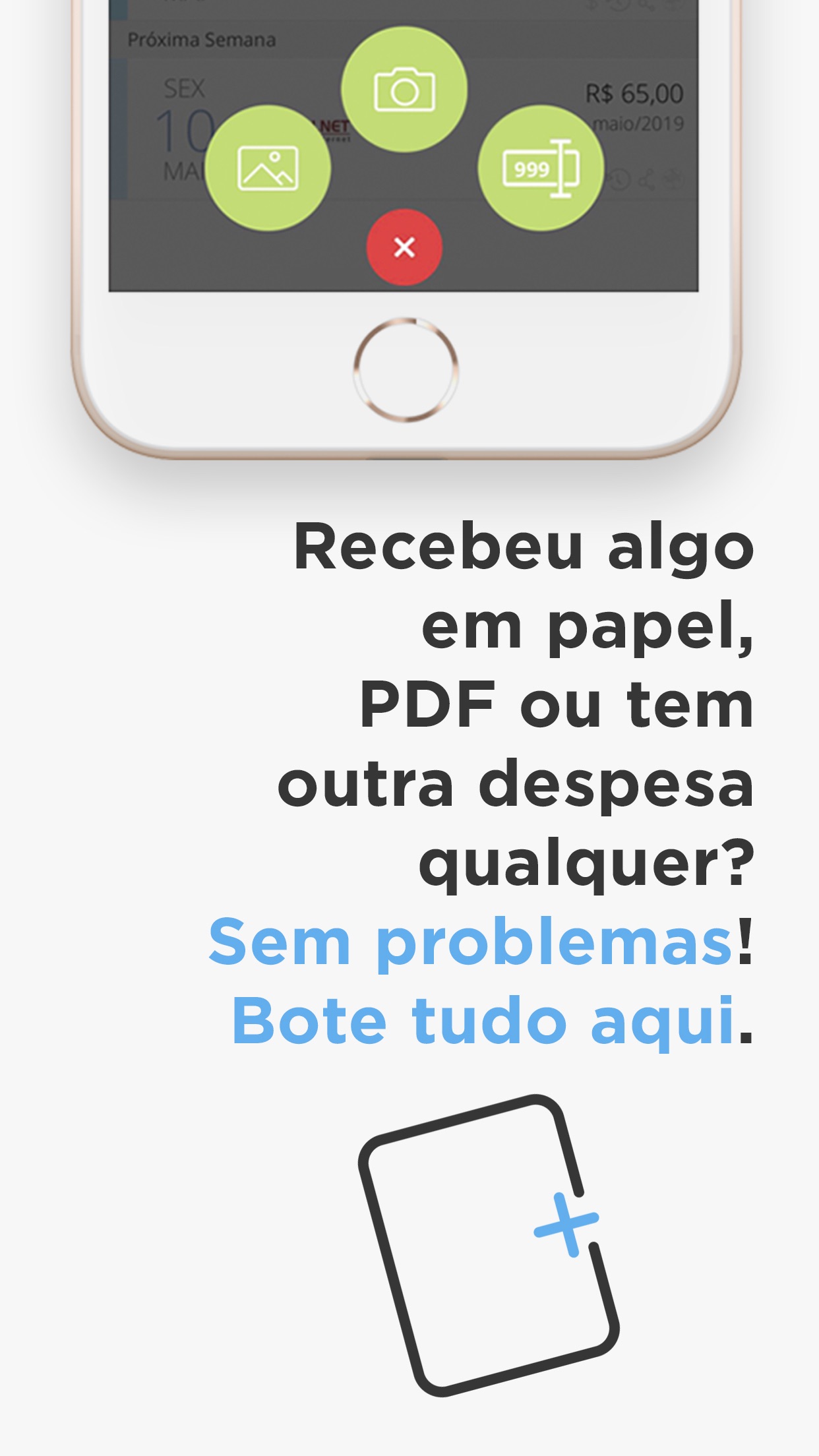 Screenshot do app papelada - boletos e gastos