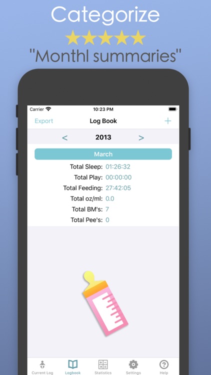 Baby Log & Breast Feeding App