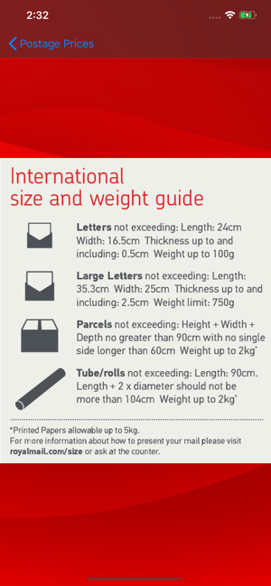 UK Postage Prices Calculator(圖4)-速報App