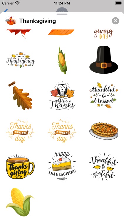 Thanksgiving Stickers ゜