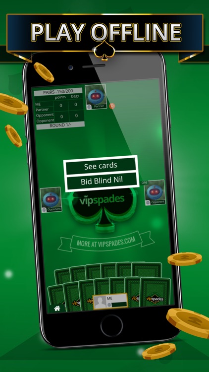 Spades Offline - Single Player screenshot-3