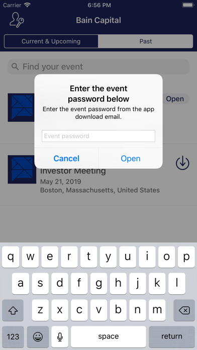 Bain Capital Events screenshot 2