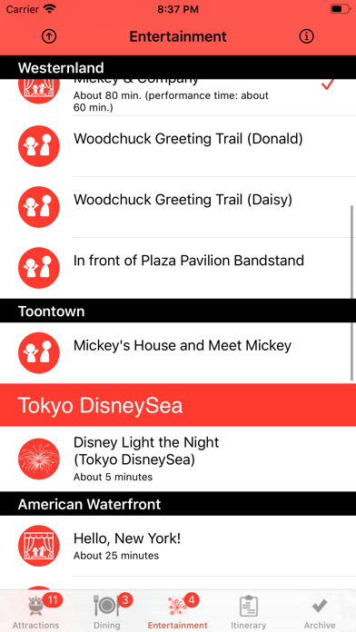 Theme Park Checklist: Tokyo screenshot 3
