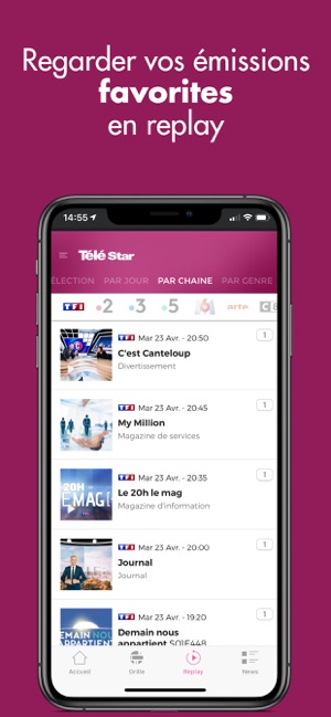 TéléStar – Programmes & Replay(圖1)-速報App