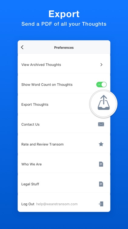 Transom Note-Taker for Writers screenshot-5