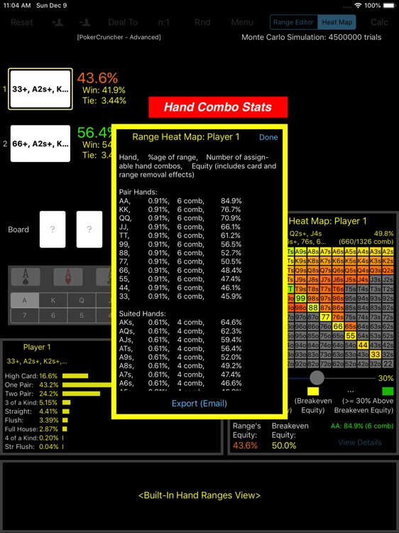 PokerCruncher for iPad - Adv