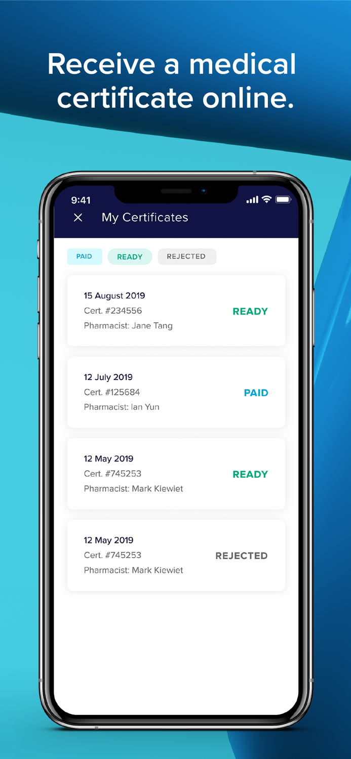 Sicky Medical Certificate