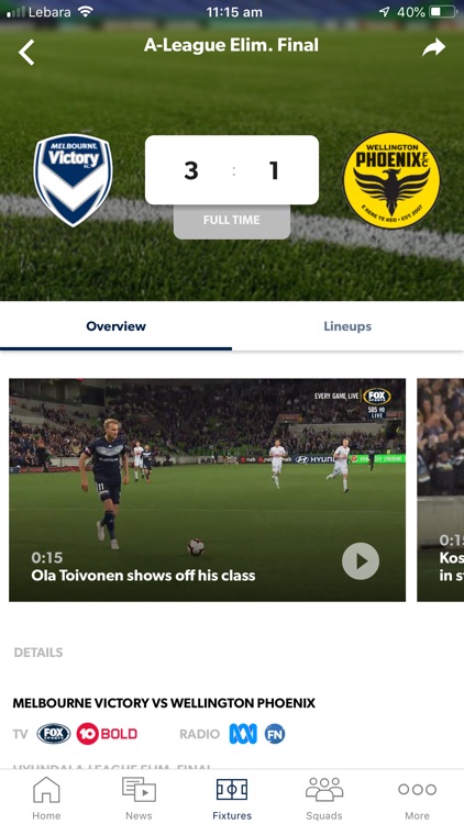 Melbourne Victory Official App screenshot-3