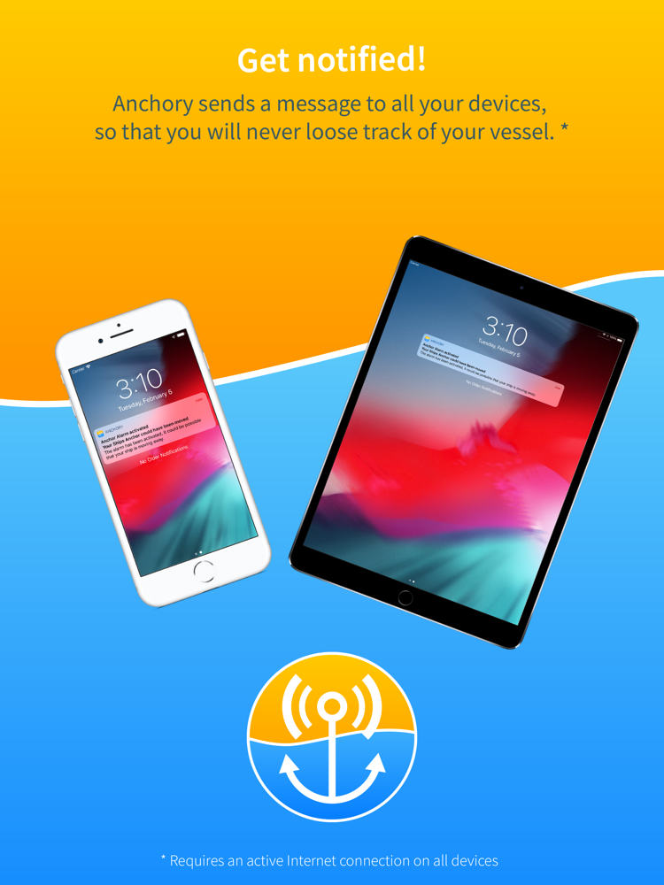 Anchory Anchor Drag Alarm App for iPhone Free Download Anchory