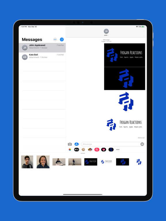 Screenshot #4 pour Frogan Reactions Sticker Pack