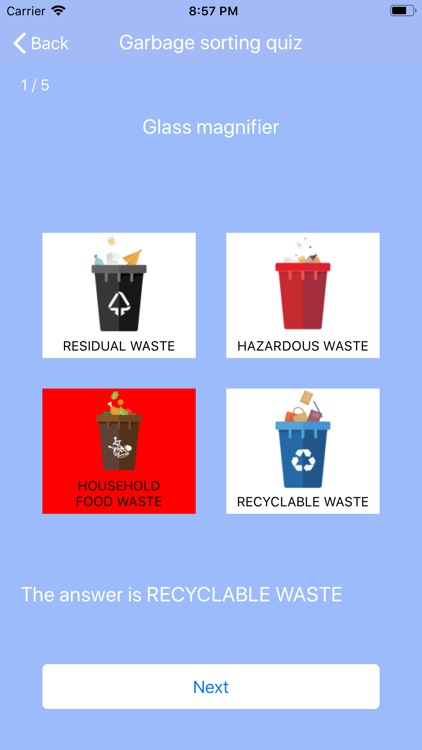 Domestic waste classification screenshot-3