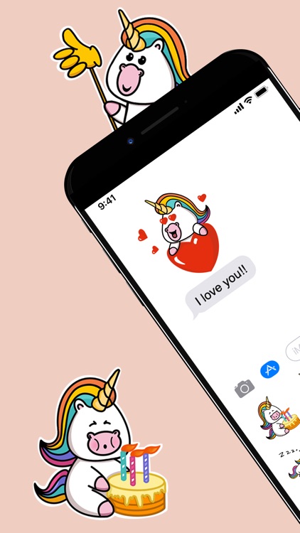 Cute Unicorn - Sticker Pack