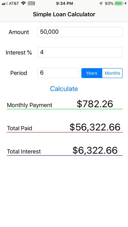 Simple Loan Calculator SS