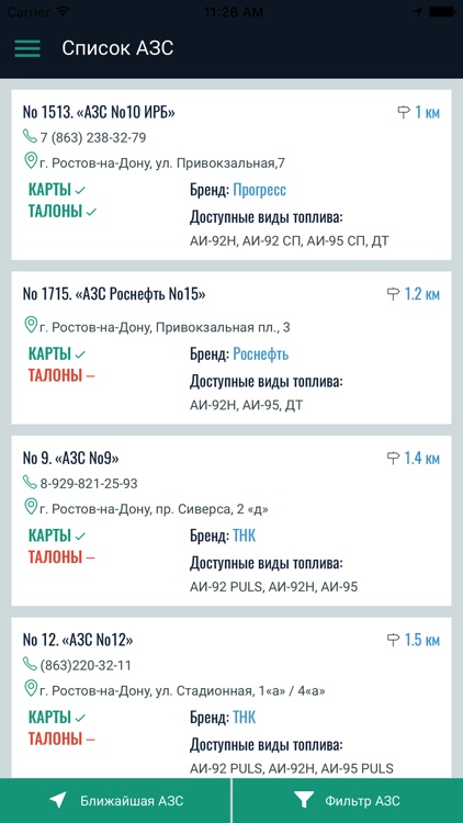 Карта Compas