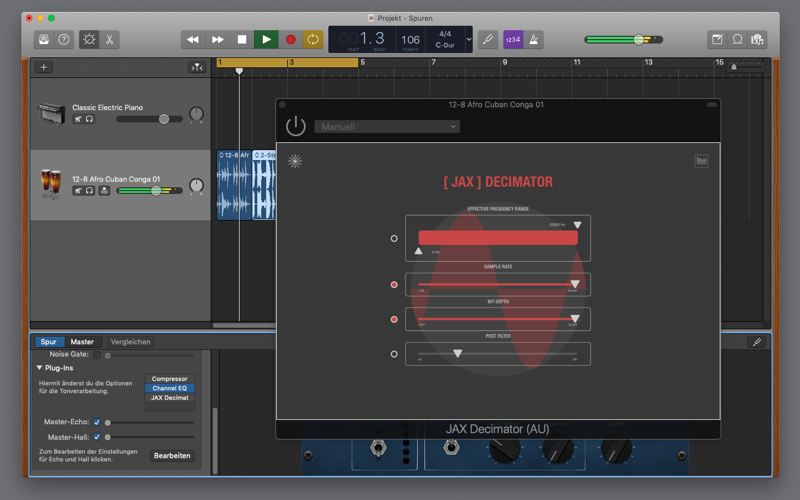 JAX Decimator (Audio Unit) screenshot 3