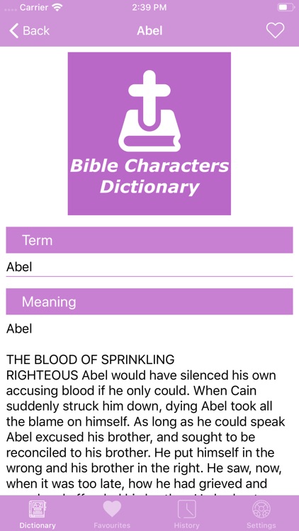Bible Characters - Dictionary screenshot-3