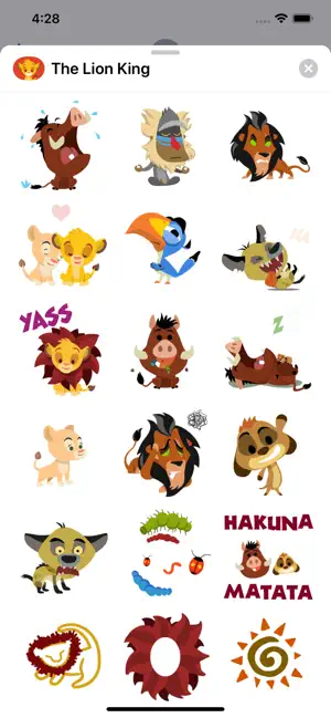 Screenshot 3 Disney Stickers: The Lion King iphone