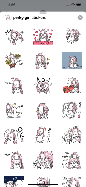 Pinky Girl Stickers(圖2)-速報App