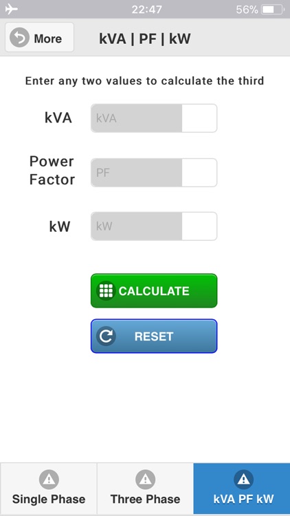 kVA Calculator