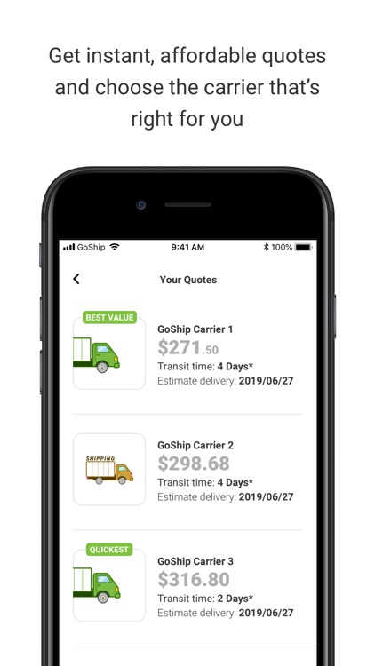 GoShip On-Demand Shipment App screenshot-3