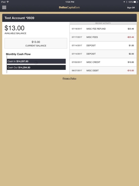 DCB Business Mobile for iPad