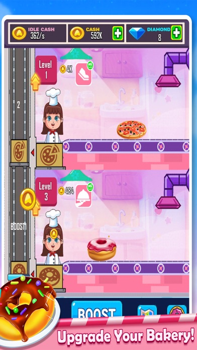 Cooking Idle Donut Baking Game screenshot 4
