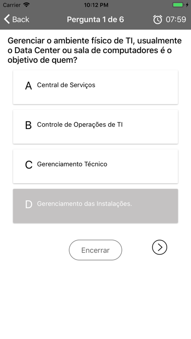 Simulado ITIL Português screenshot 4
