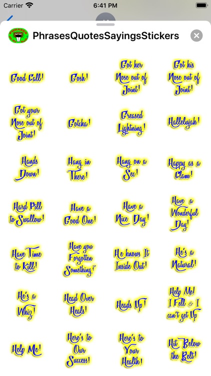 Phrases Idioms Quotes Stickers screenshot-4