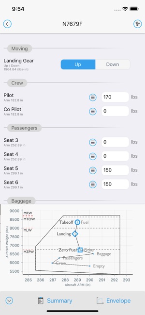 Aviation W&B Calculator